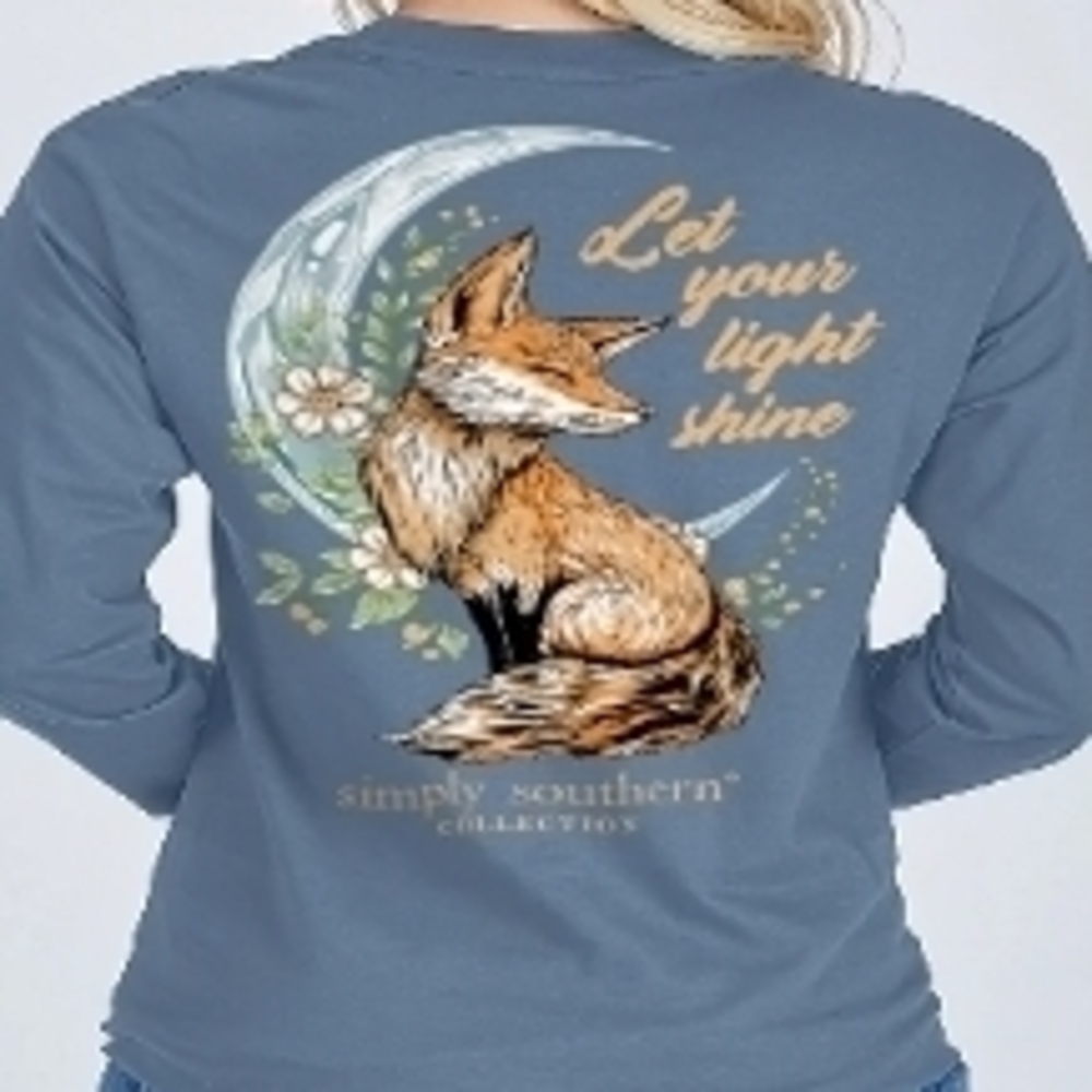 Simply Southern Blue Fox Moonlight Shirt